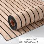 Rolna PVC premium dekorativne tapete 300 x 60 cm tamno bež boja - dezen linije
