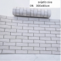 Rolna PVC premium dekorativne tapete 300 x 60 cm svjetlo siva boja - dezen kocke