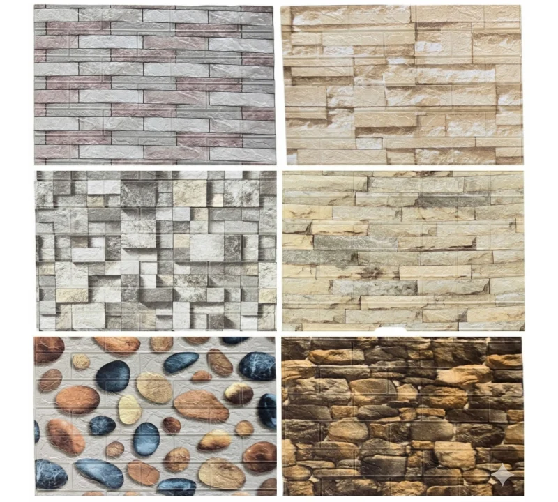 Samoljepljive Zidne Reljefne Tapete (77x70cm) – Više modela – MINIMALNA NARUDŽBA 10 TABLI