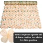Rolna umjetne ograde bež hibiskus dužina 3 m visina 1 m 90% gustina