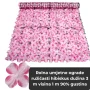 Rolna umjetne ograde ružičasti hibiskus dužina 3 m visina 1 m 90% gustina